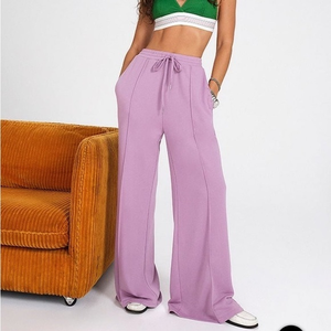 For Love & Lemons Morgan Sweatpants Wide Leg Flare Purple Lilac‎ Size Medium